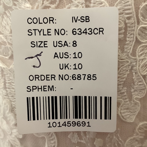 Stella York Champagne Blush Lace Wedding Dress - Picture 6 of 6